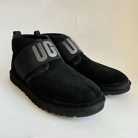 Wool Blend Suede Neumel II UGG Boots Men Lined Pull-on Black 13 main image 9
